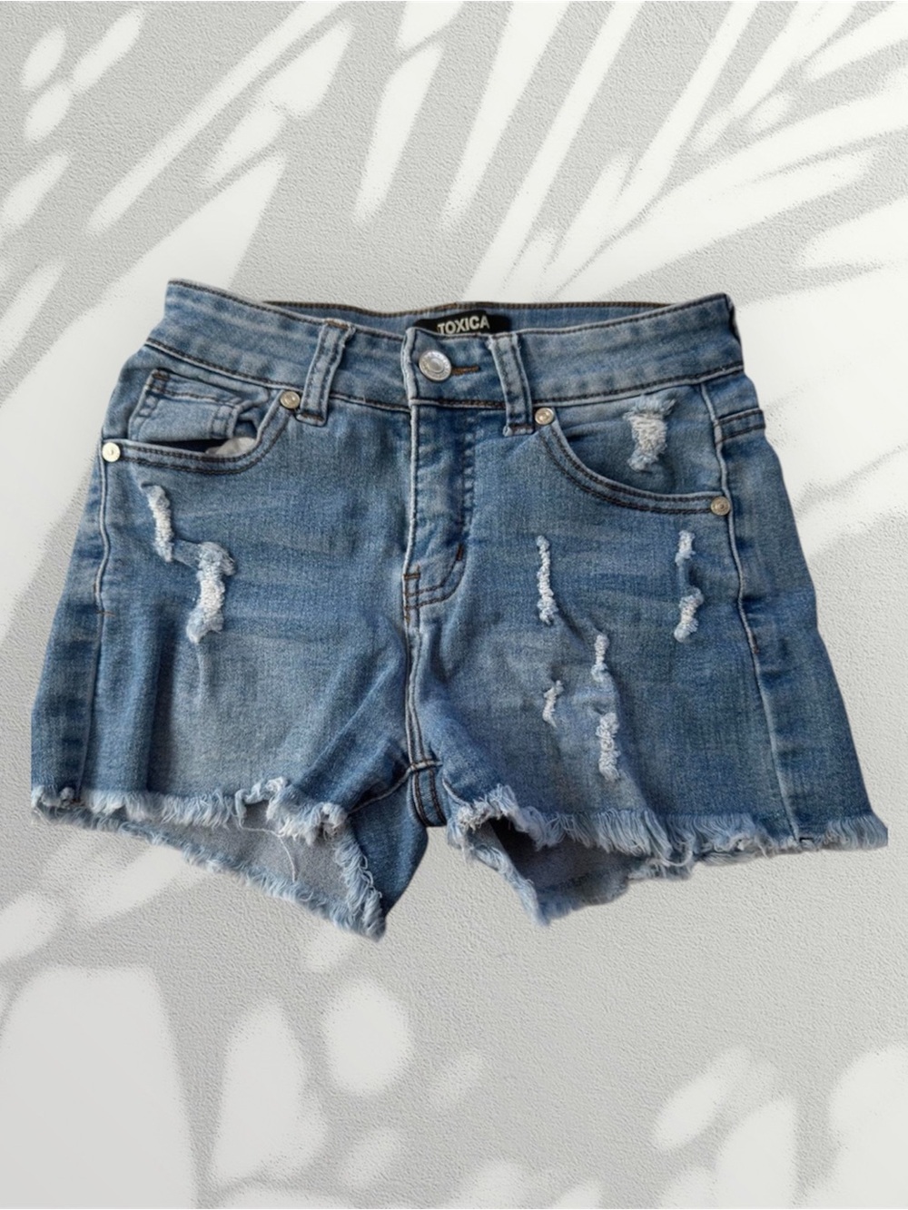 Vintage Y2K Distressed Denim Cut-Off Shorts